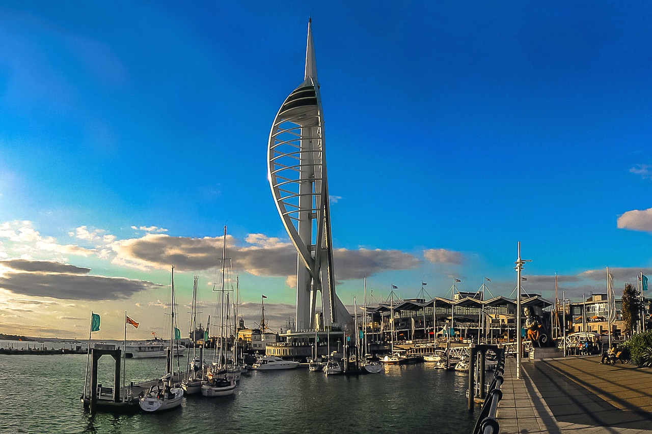 portsmouth spinakker tower port free photo