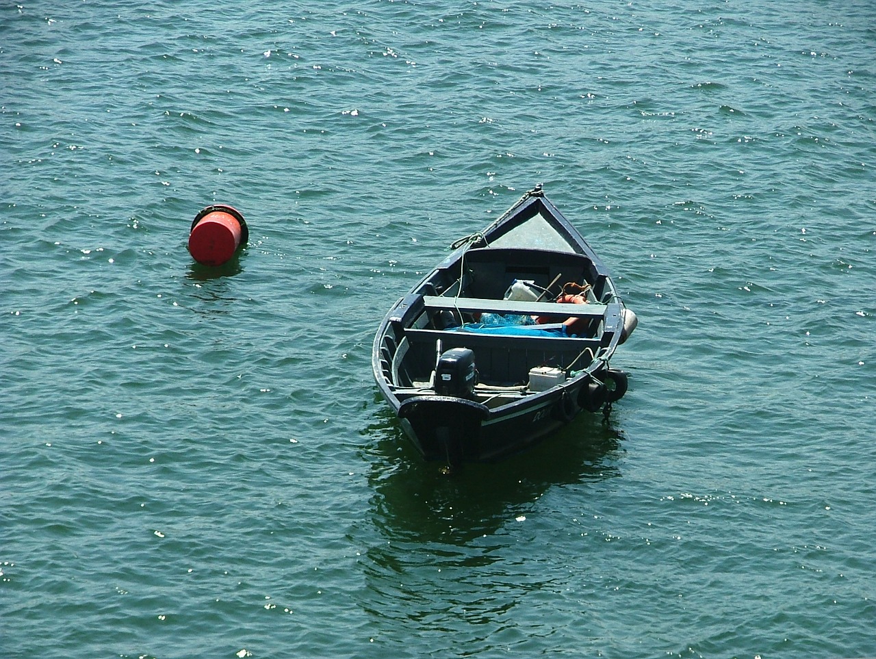 boat water lonely free photo