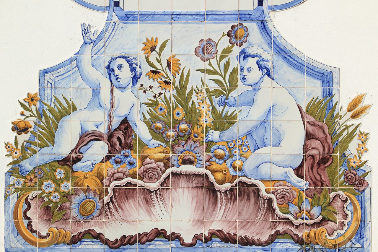 portugal tiles art free photo