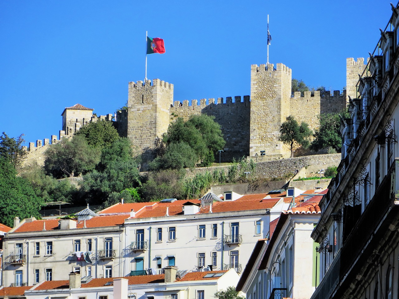 portugal lisbon castle free photo