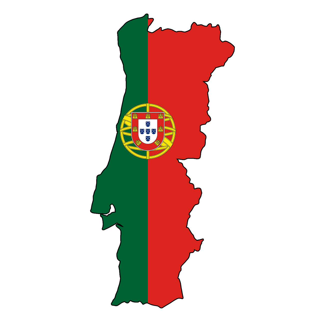 portugal map flag free photo
