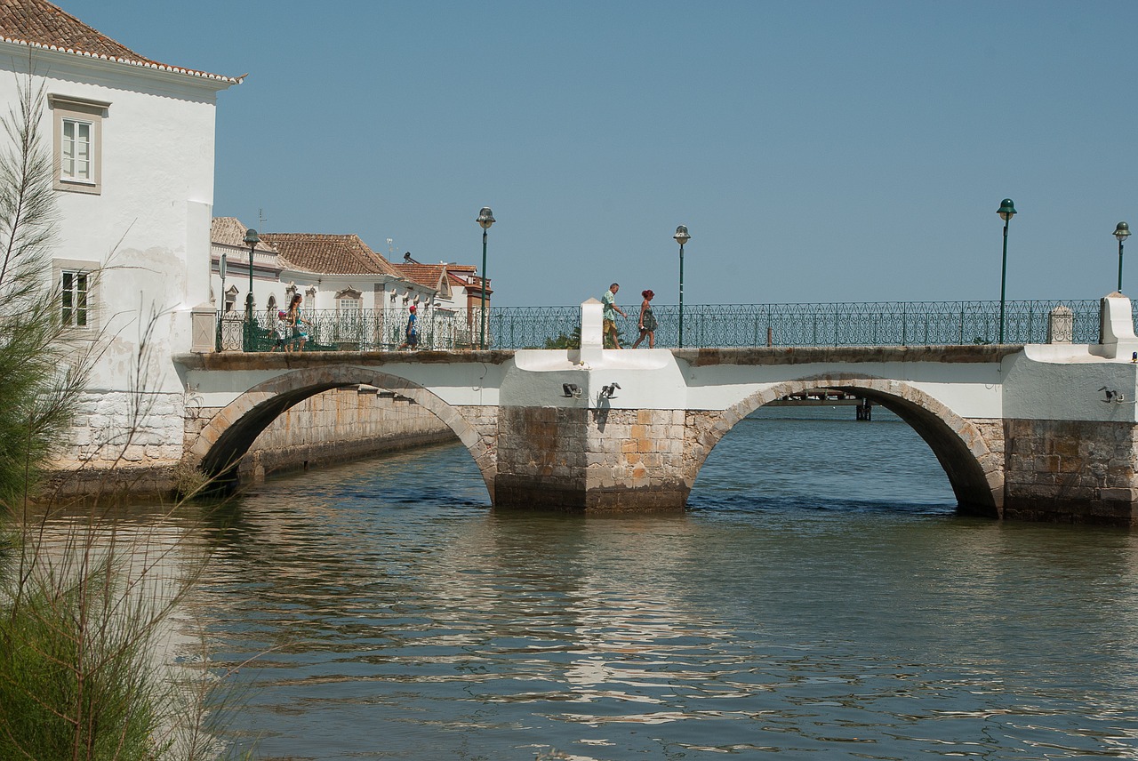 portugal tavira bridge free photo