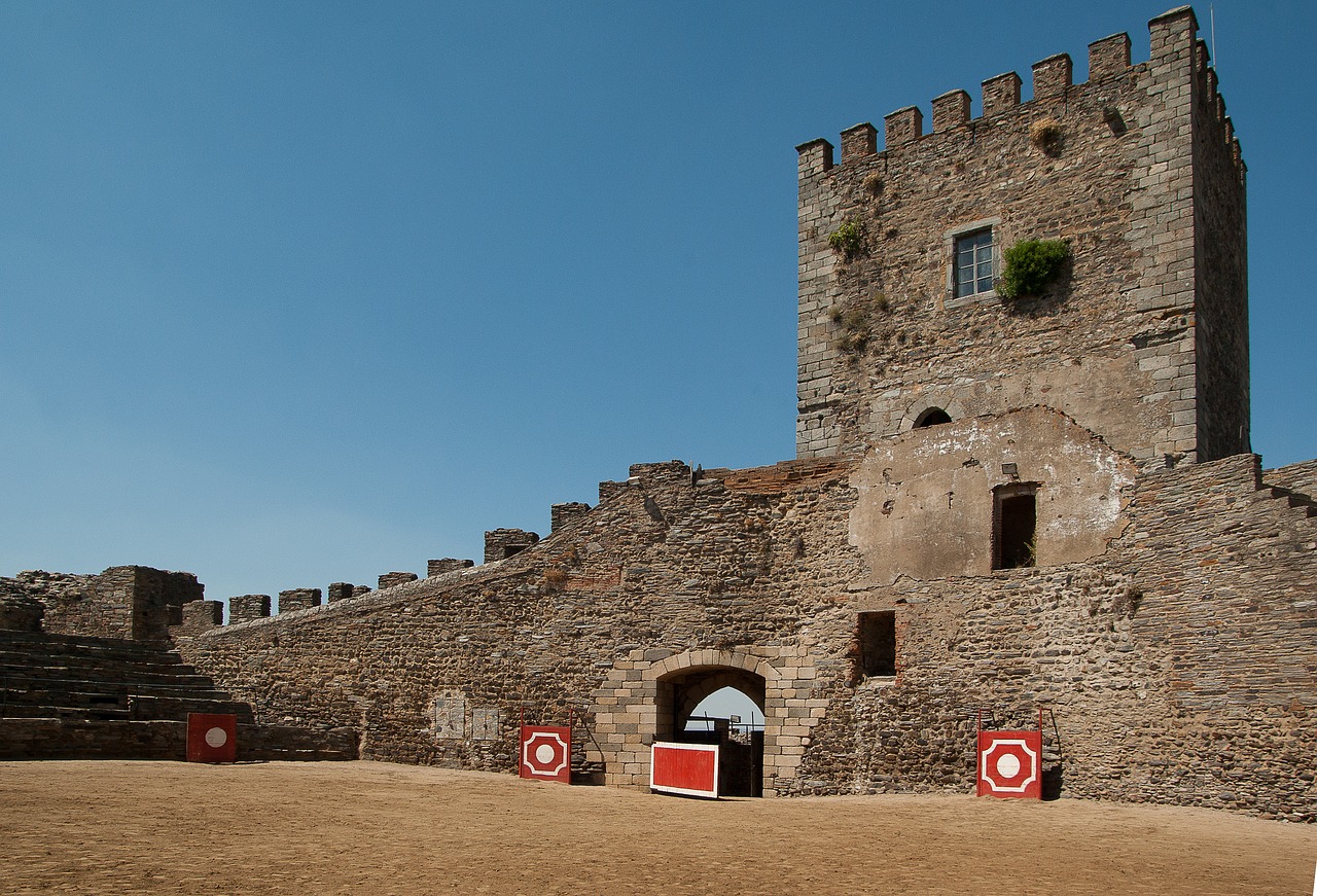 portugal medieval castle arena free photo