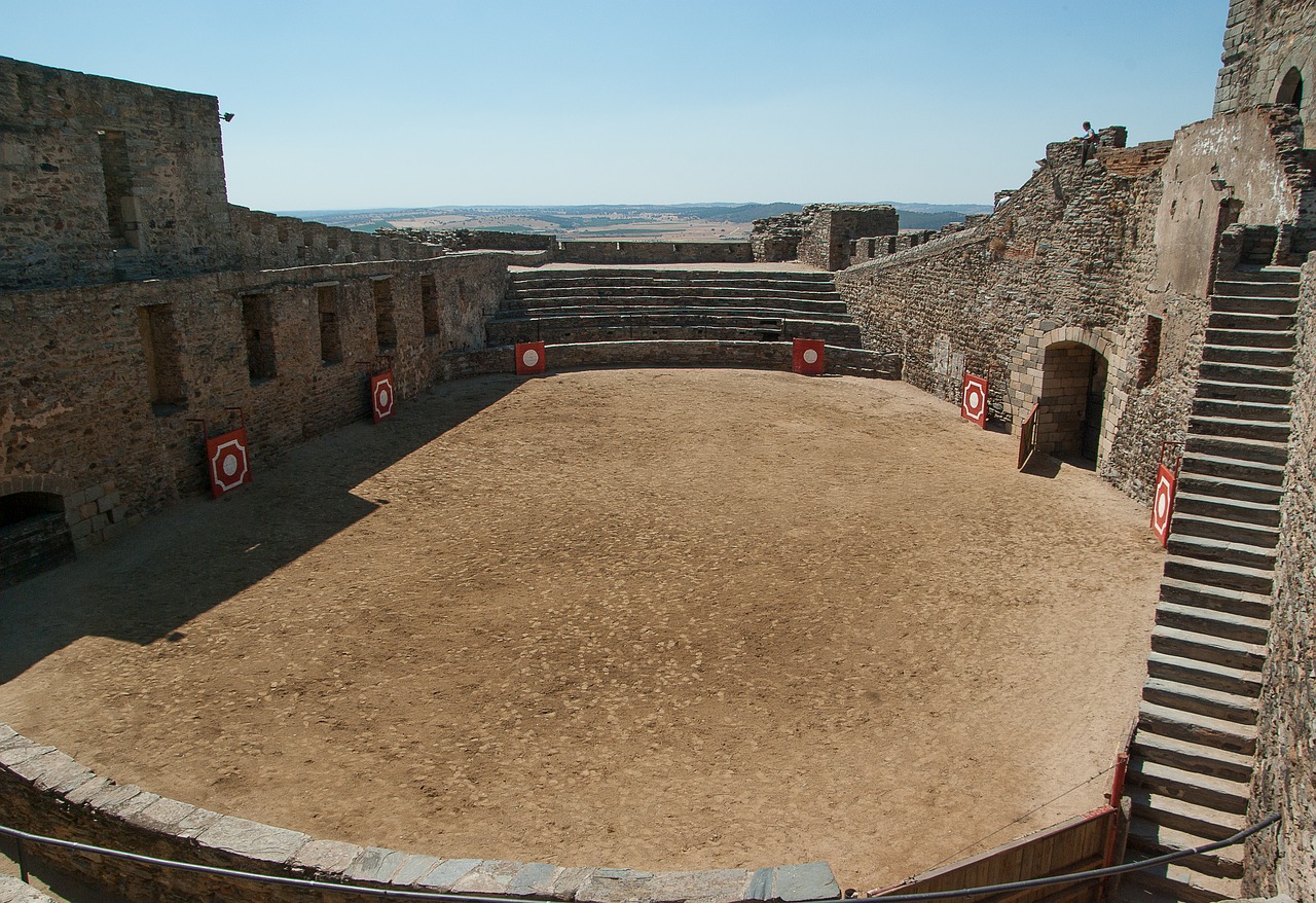 portugal castle arena free photo
