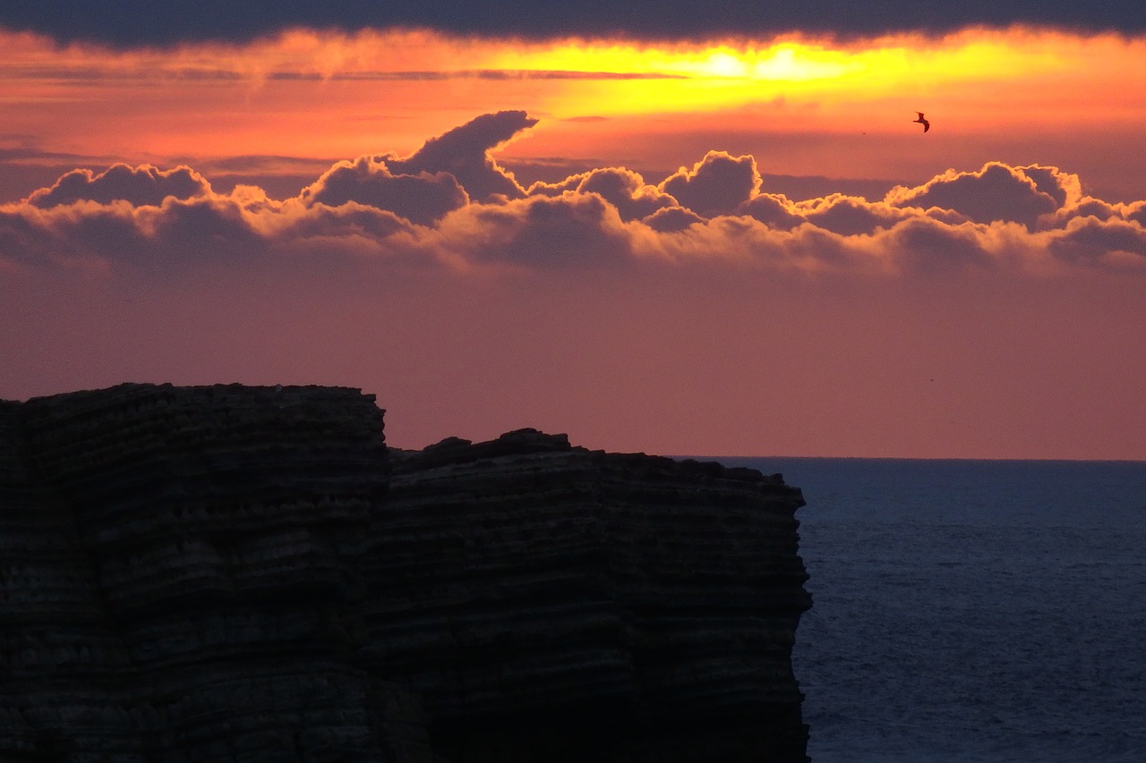 portugal sunset peniche free photo