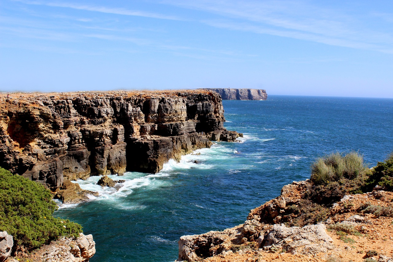 portugal ocean cliff free photo