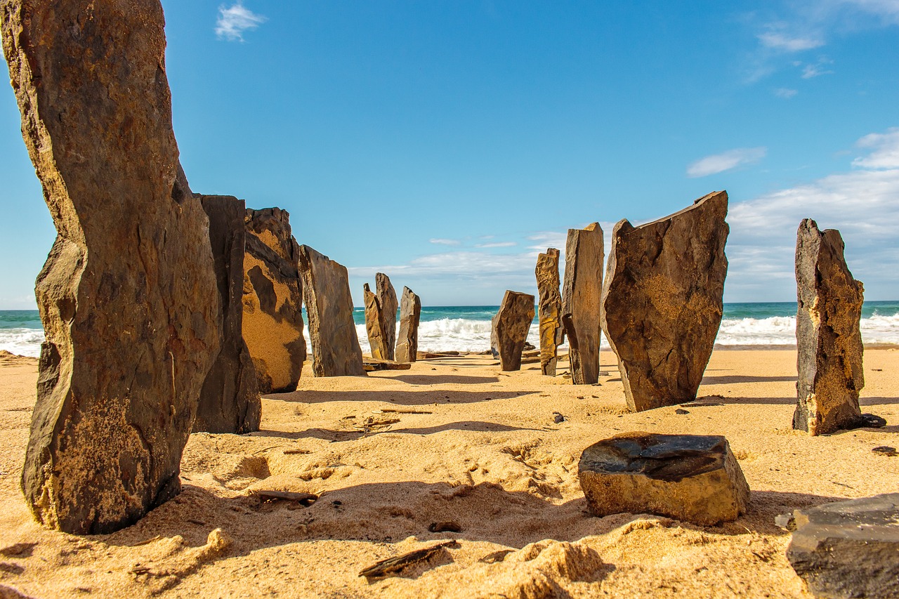 portugal beach stone free photo