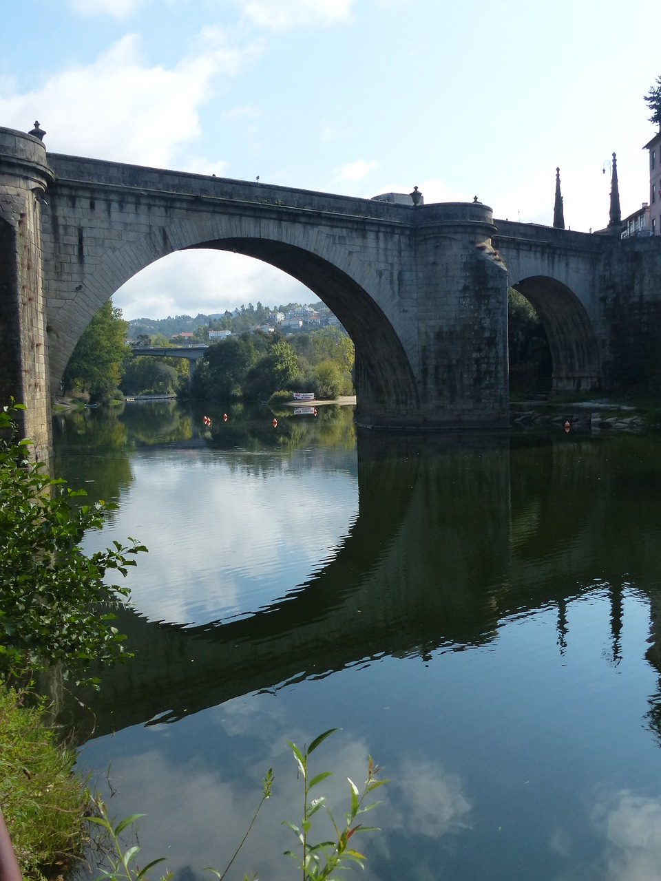 portugal bridge mirroring free photo