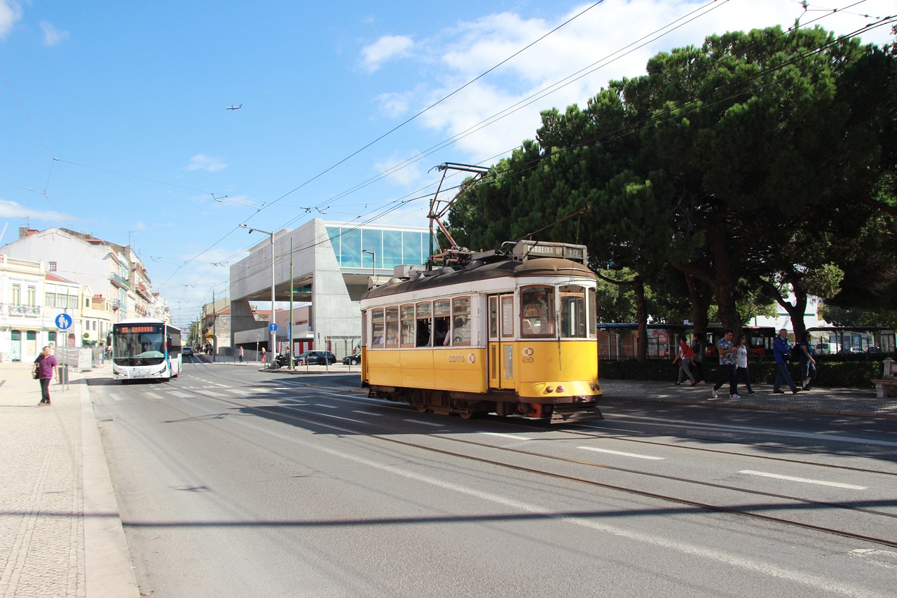 portugal hundred years tram lisbon free photo