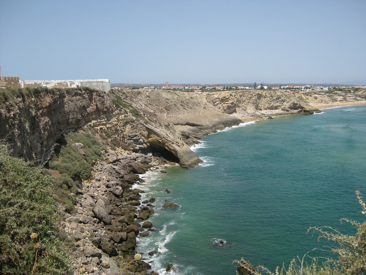 portugal sagres cliff free photo