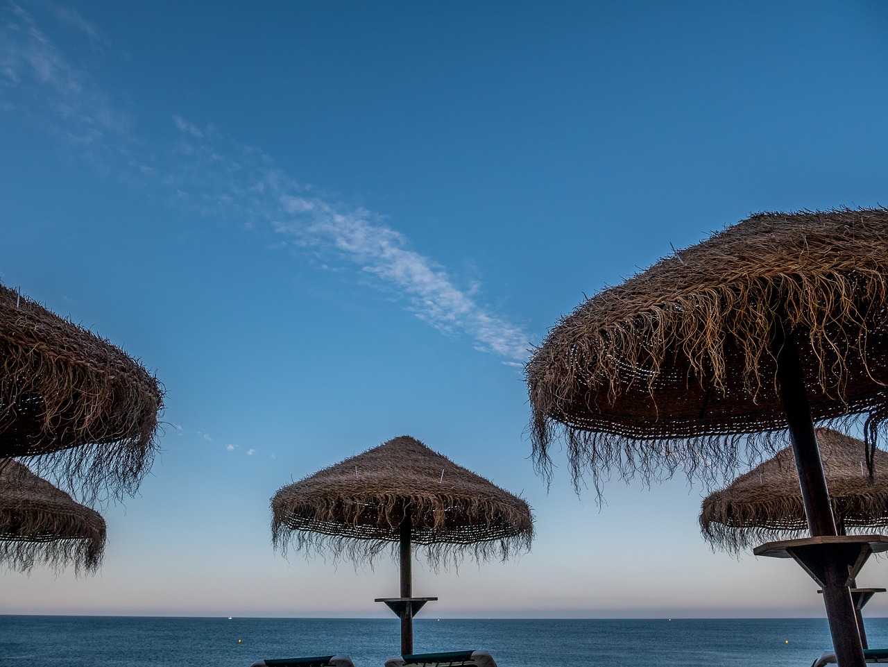 portugal  parasol  sky free photo