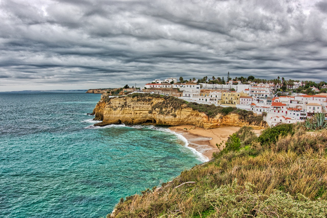 portugal  carvoeiro  beach free photo