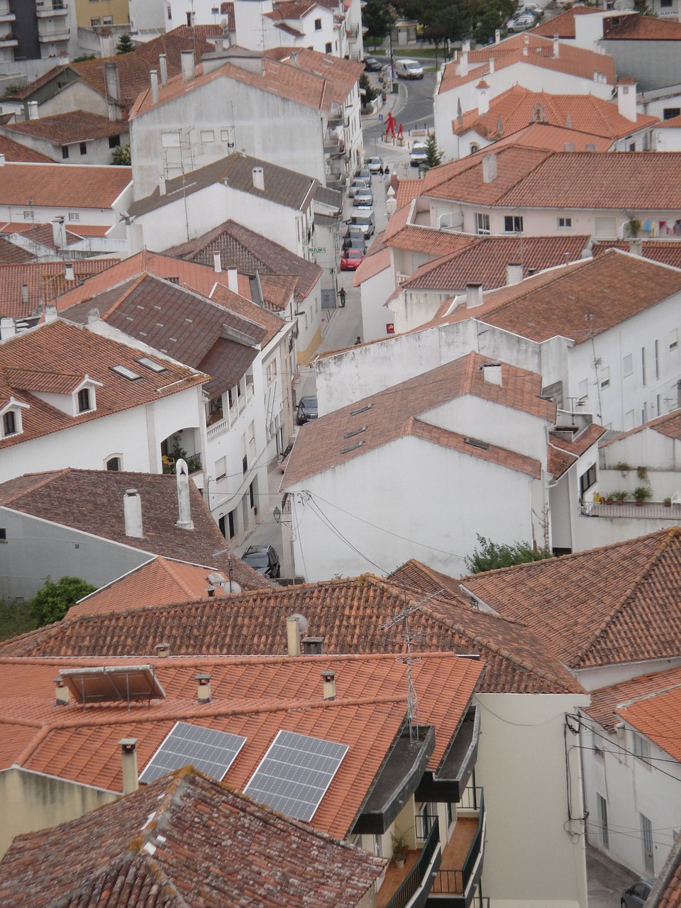 portugal roofs houses free photo