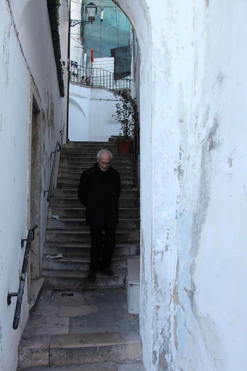 portugal lisbon stairs free photo
