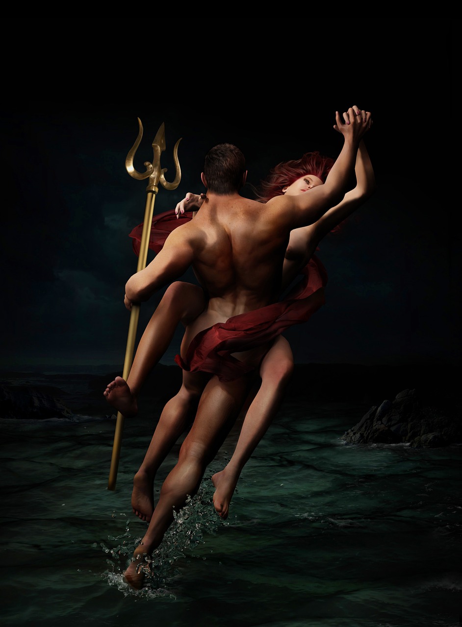 poseidon myth mythology free photo