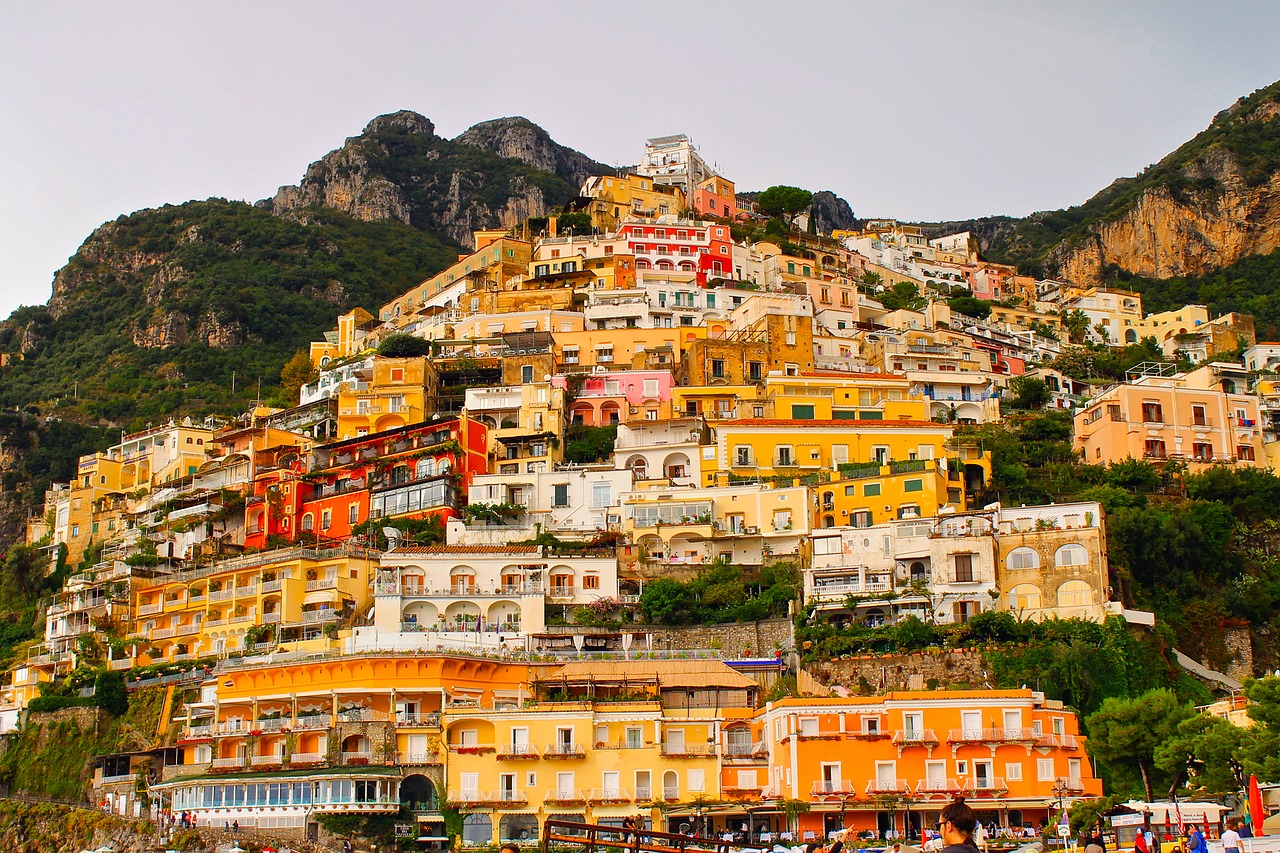 positano italy town free photo