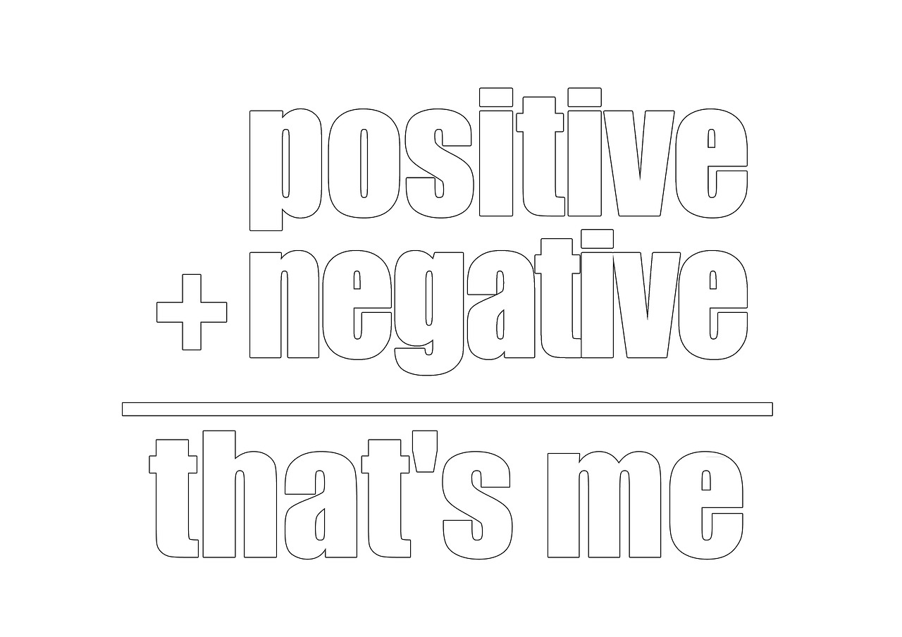 positive negative contrast free photo