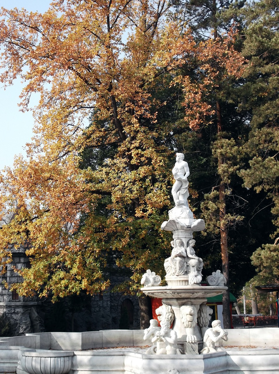 park garden fountain free photo