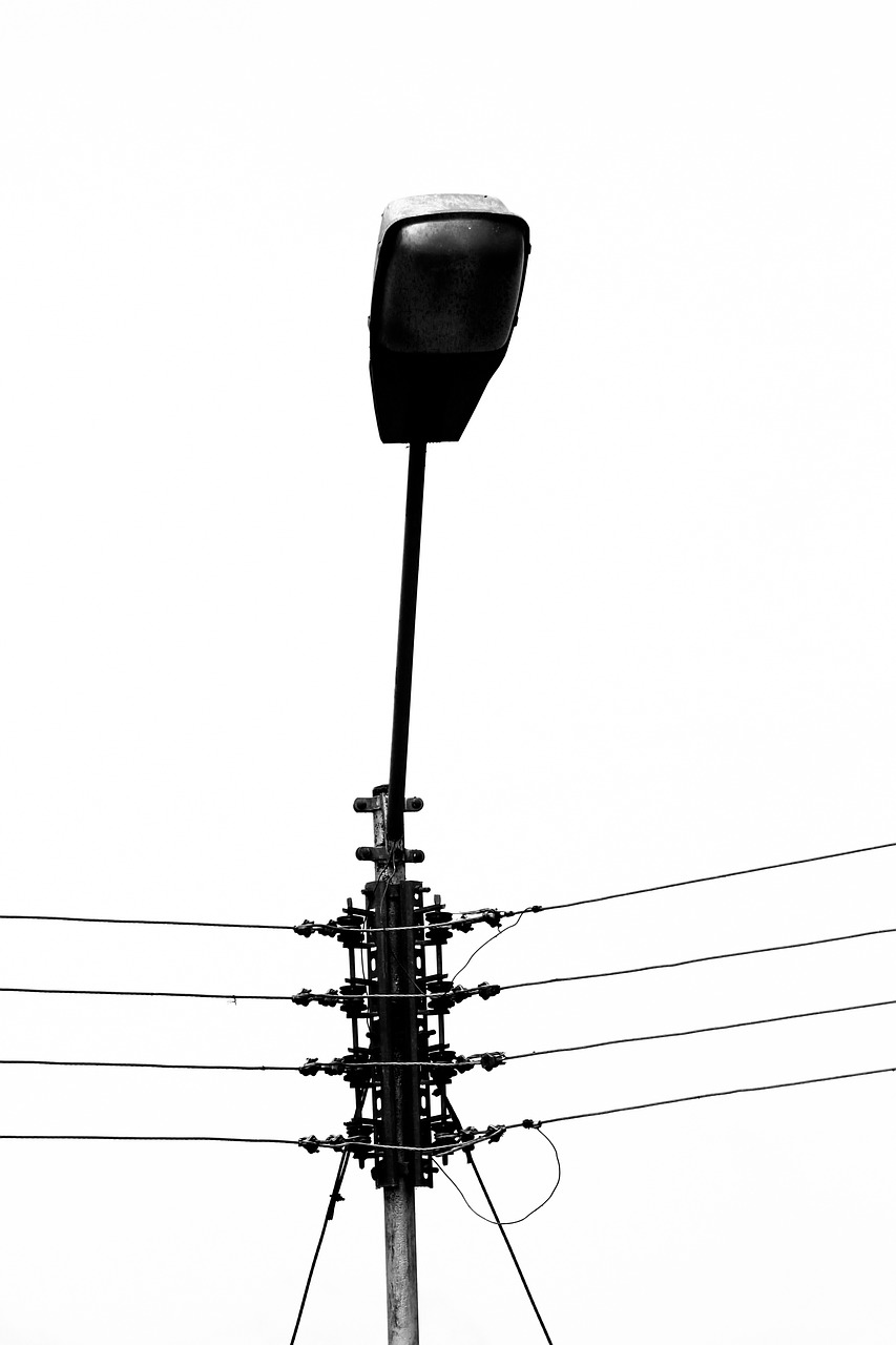 post electricity lamp free photo