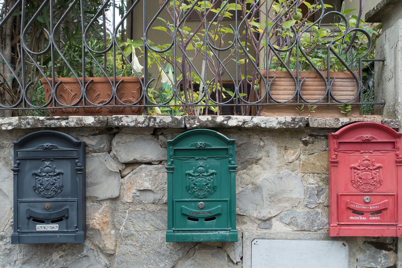 post mailbox wall free photo