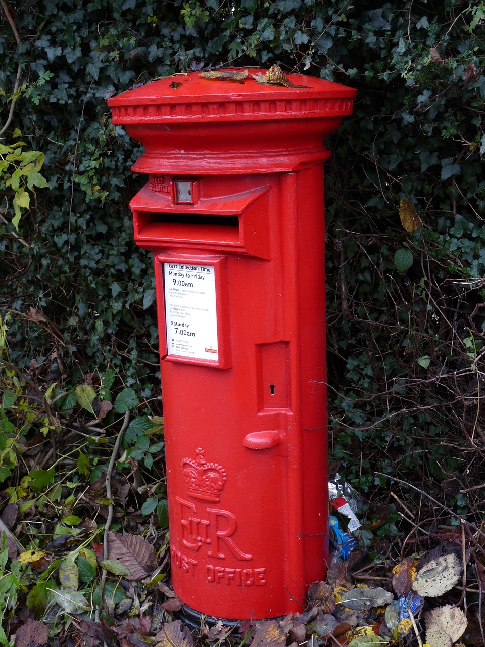 post box red english red free photo