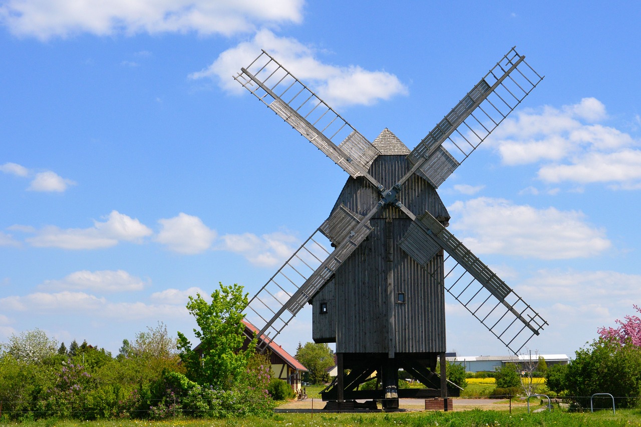 post mill windmill mill free photo