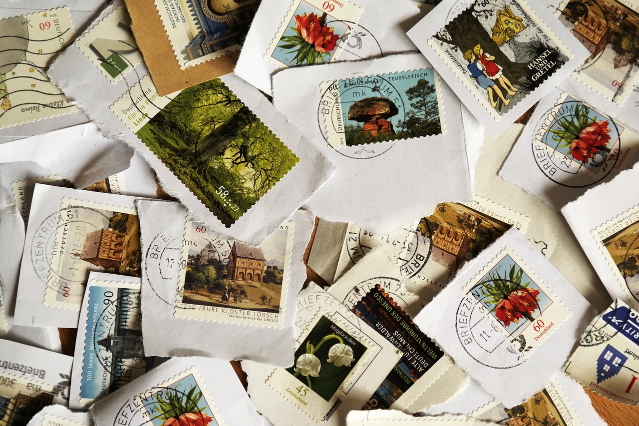postage stamps post leave free photo