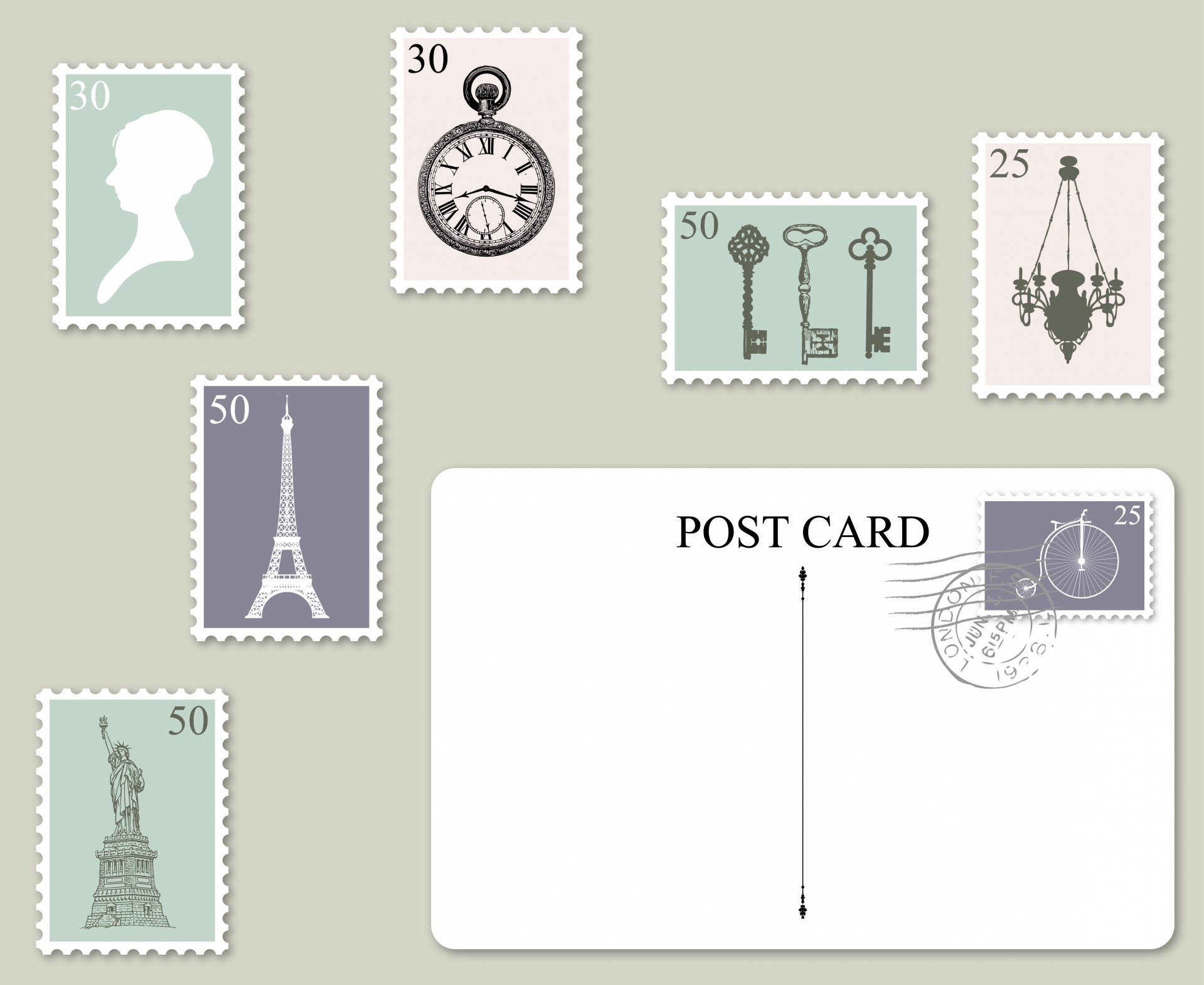 postage stamp stamps free photo