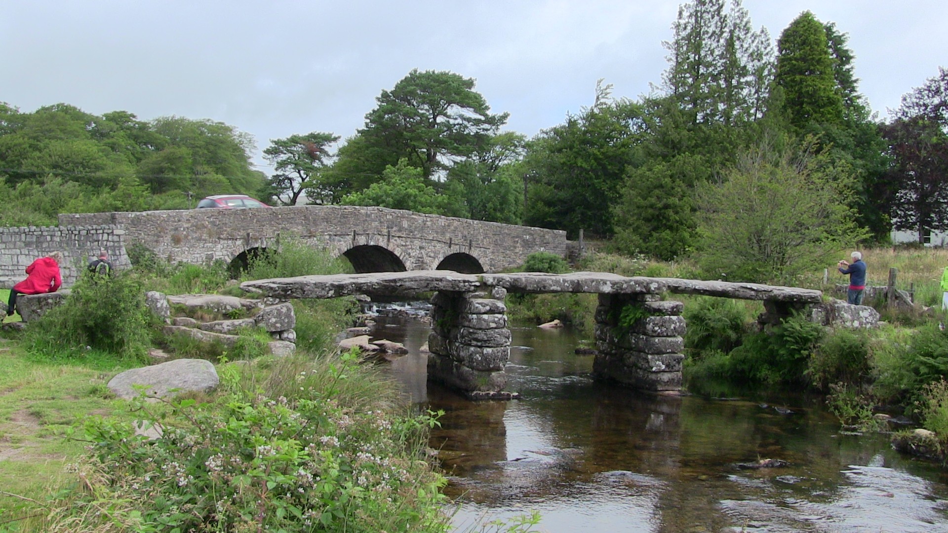 postbridge medieval bridge dartmoor free photo