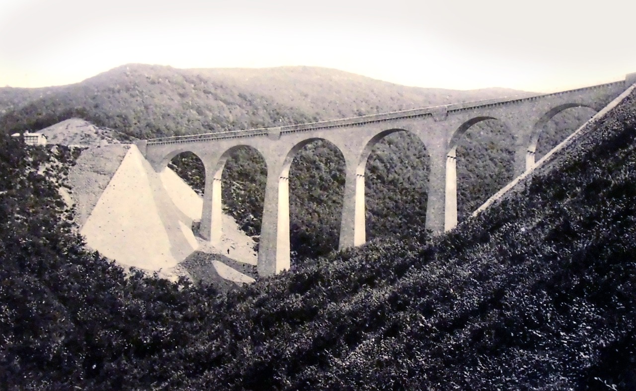 postcard viaduct old free photo