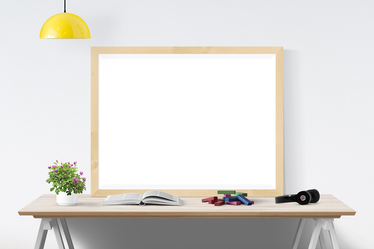 poster mockup frame free photo