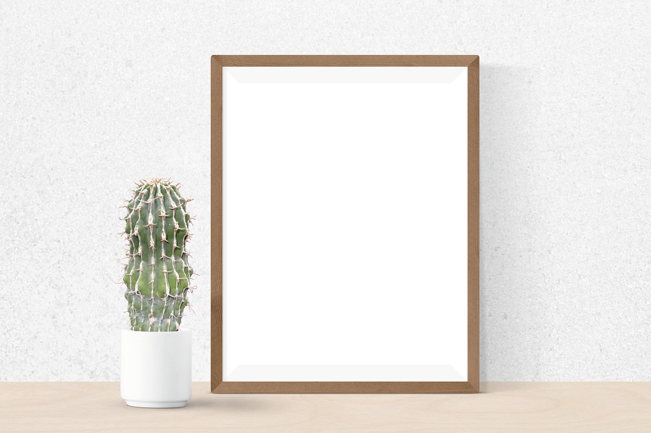 poster mockup interior free photo