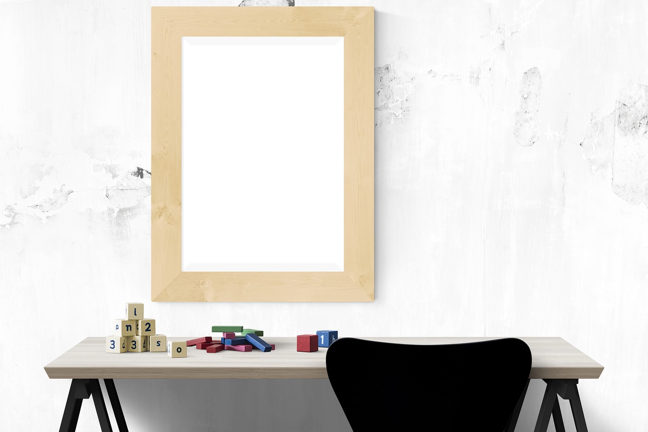 poster mockup frame free photo