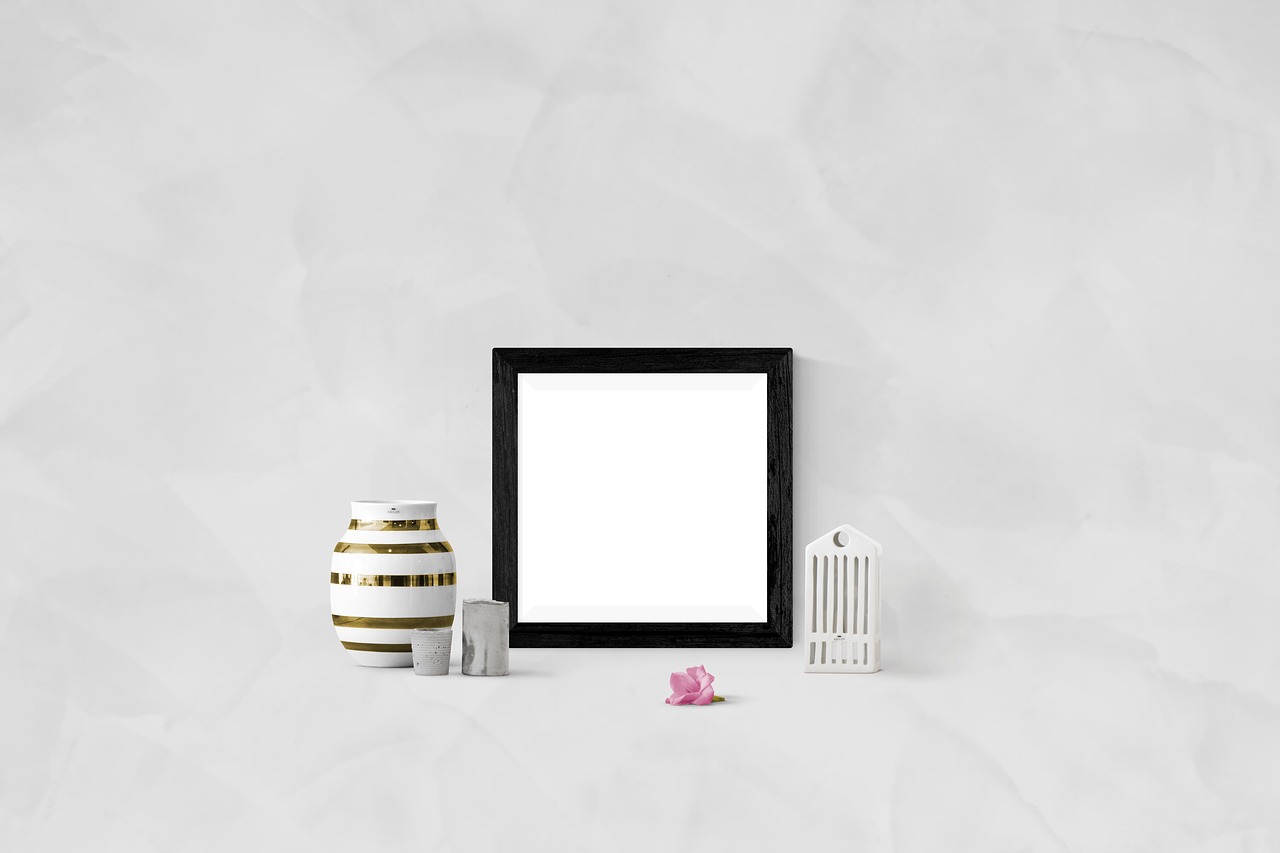 poster  wall  mockup free photo