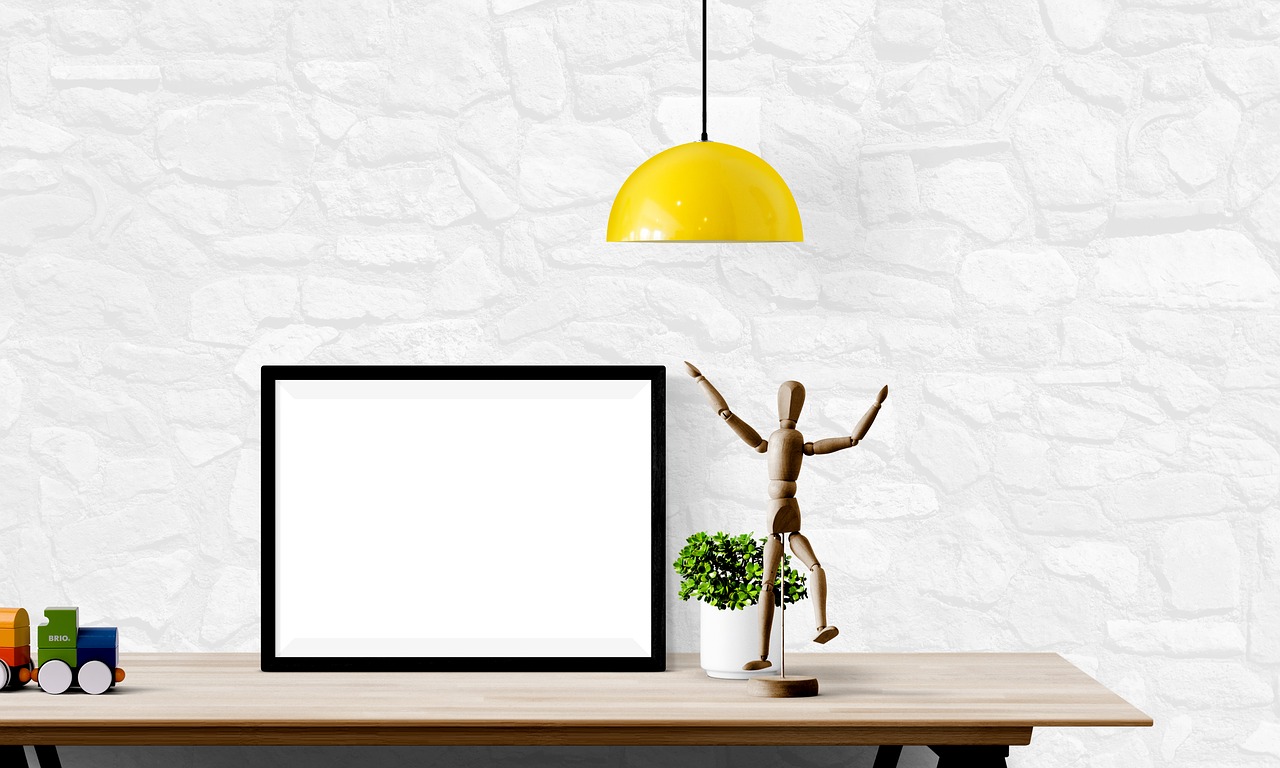 poster  wall  mockup free photo