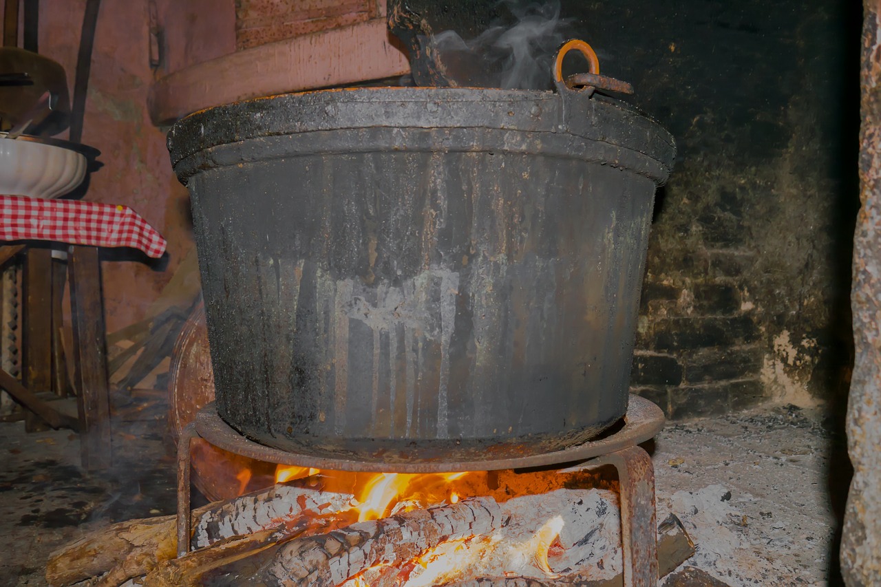 pot fire cook free photo