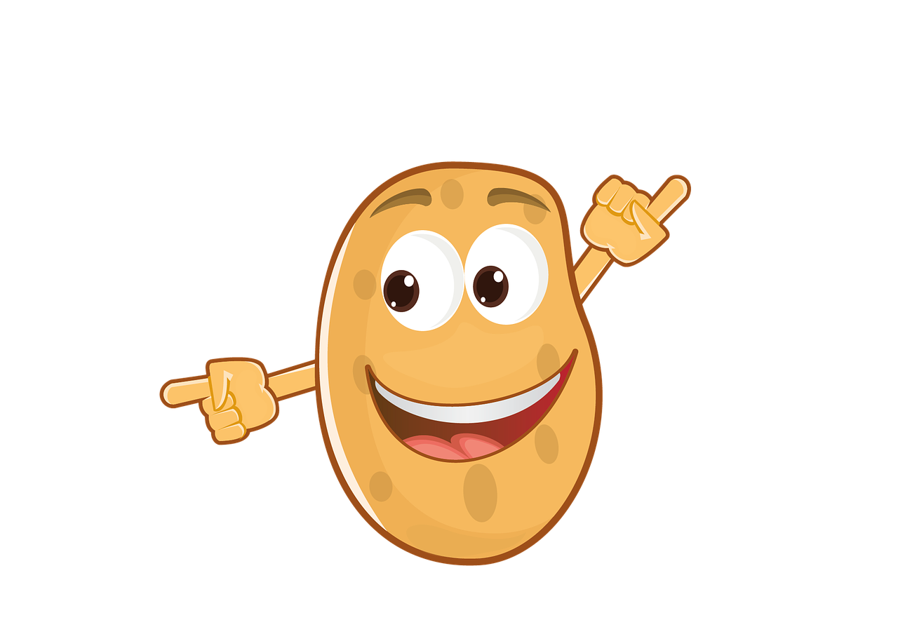 potato cartoon character free photo