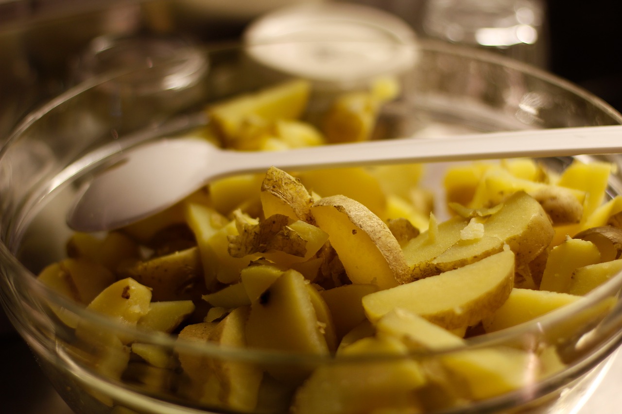 potato potato slices bowl free photo
