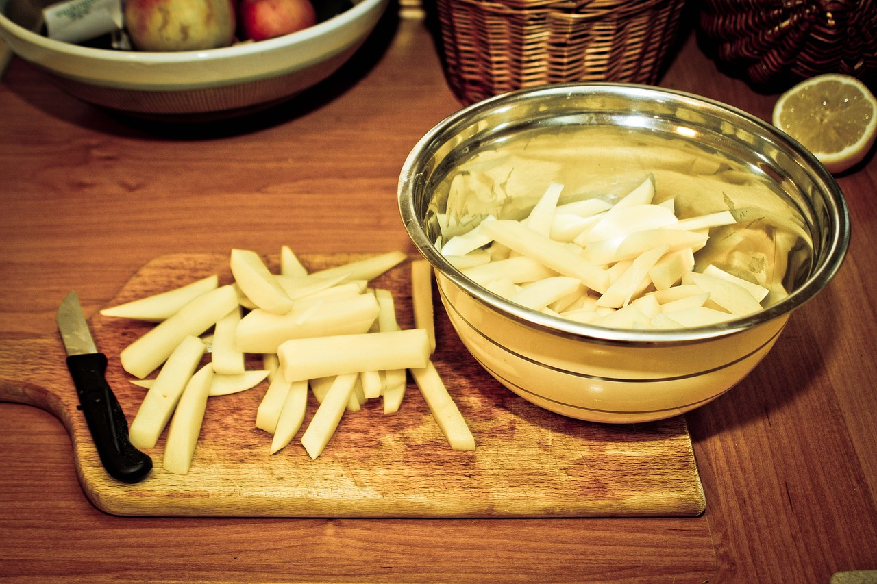 potato french fries vegetables free photo