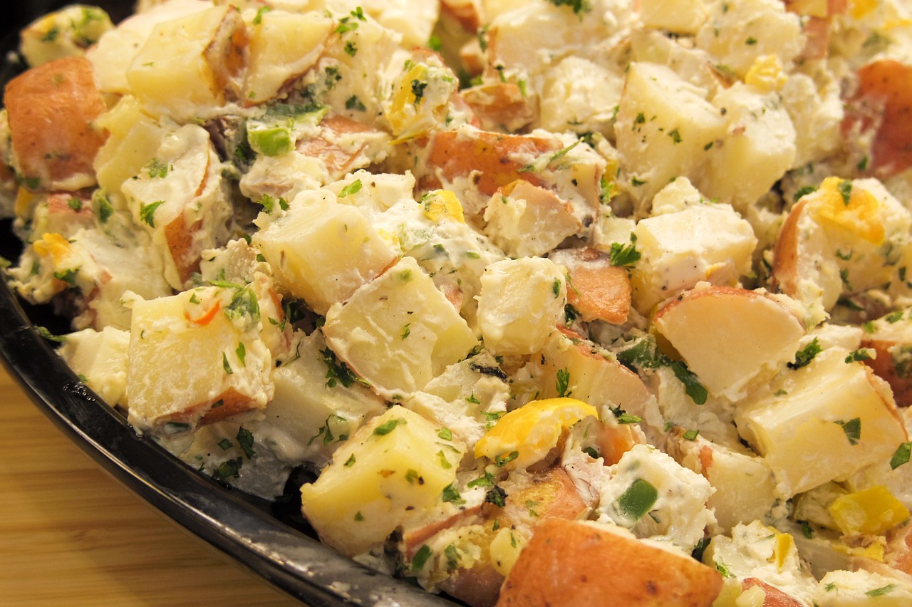 potato salad food free photo