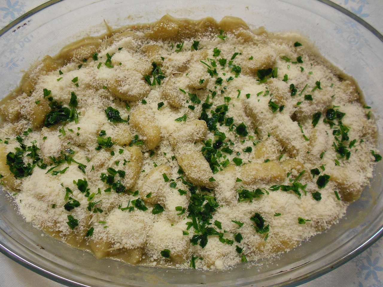 potato gnocchi cheese gratin free photo