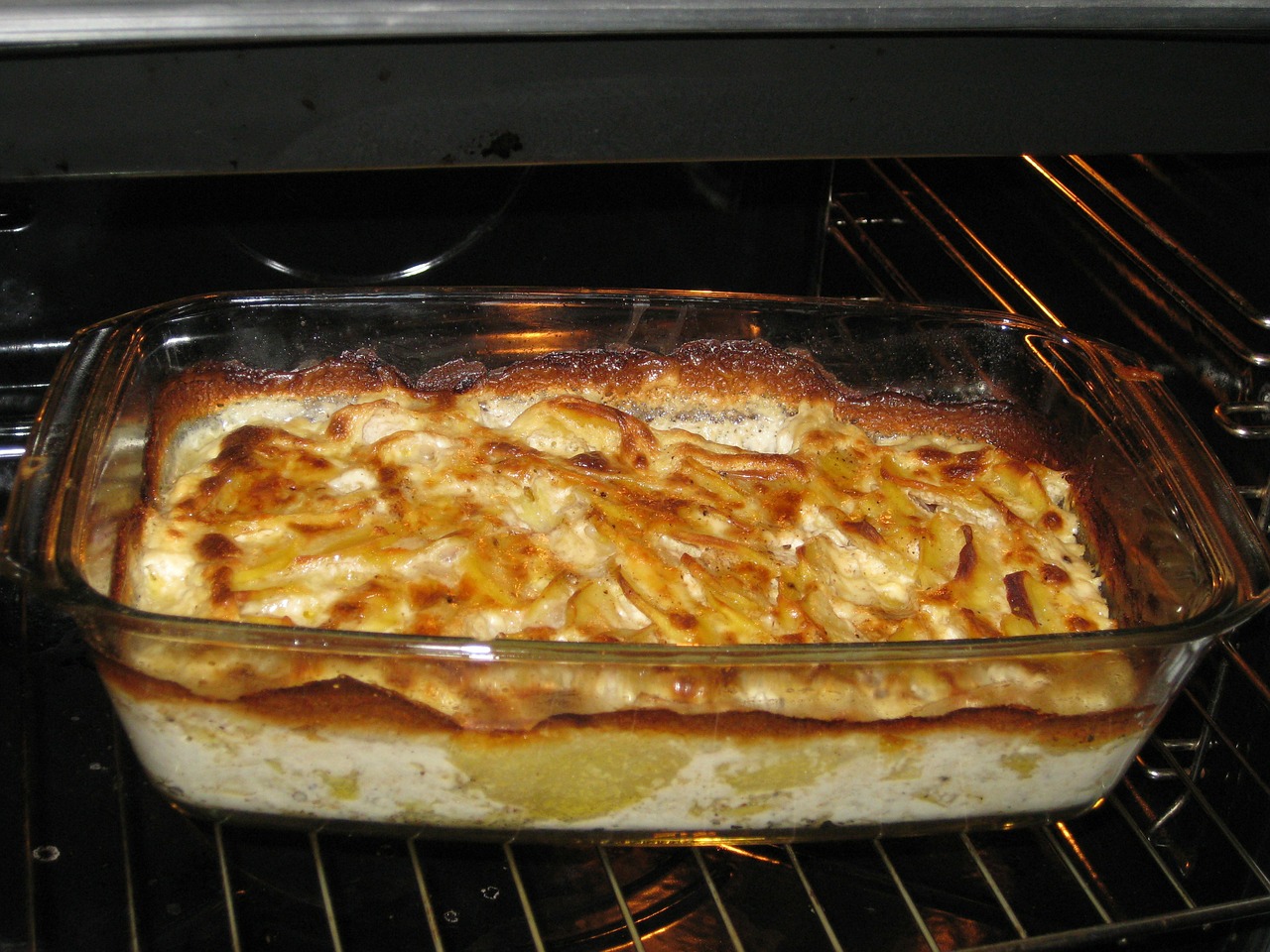 potato gratin eat oven free photo