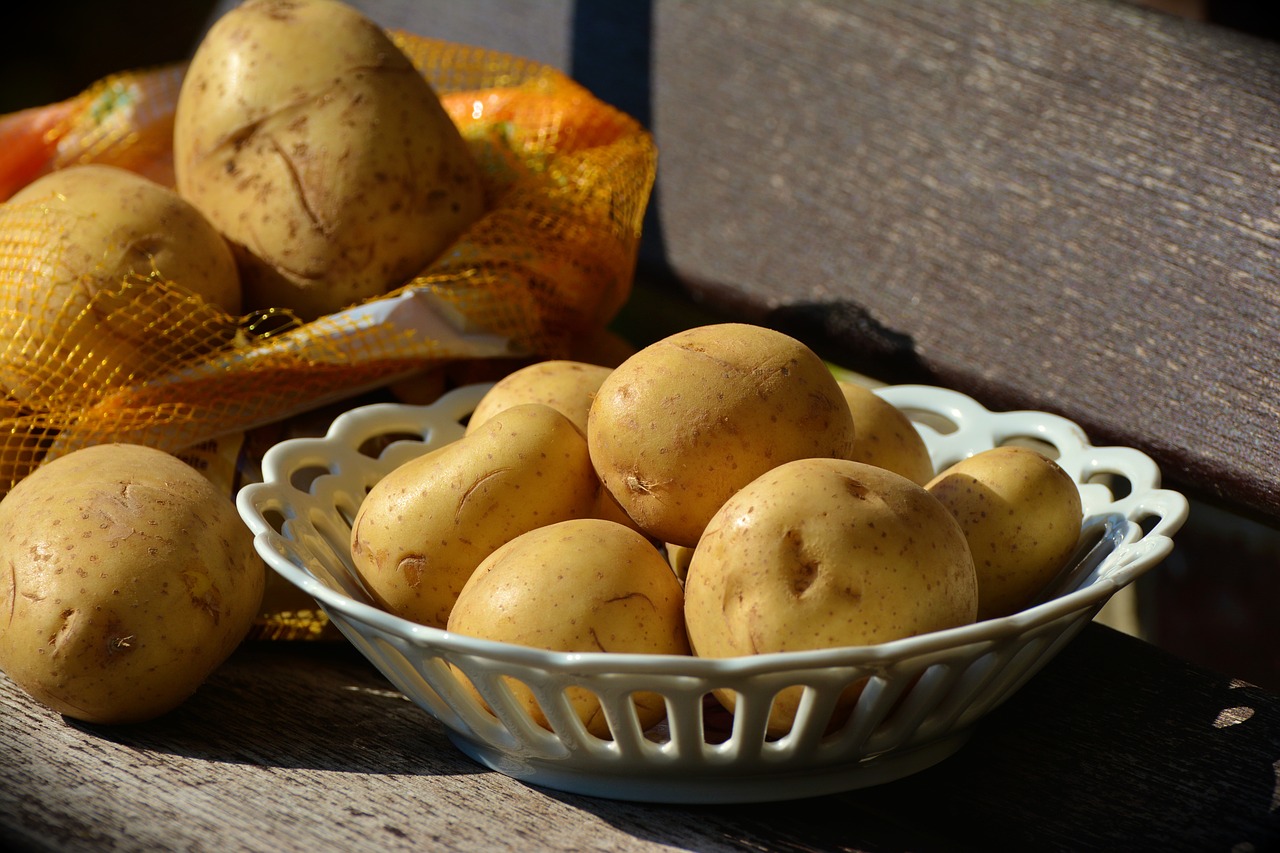 potatoes unpeeled food free photo