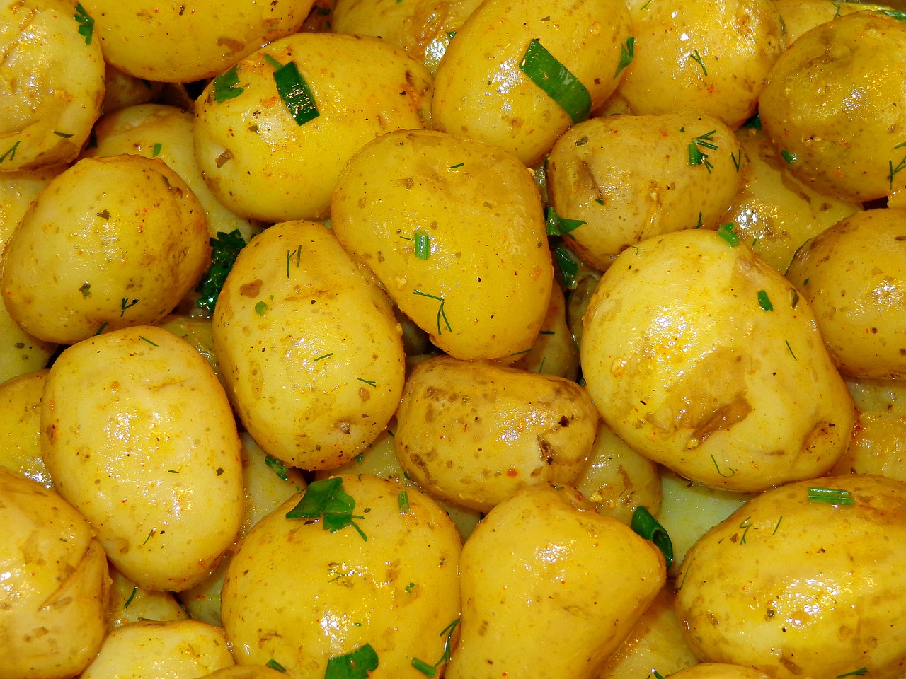 potatoes vegetables eating free photo