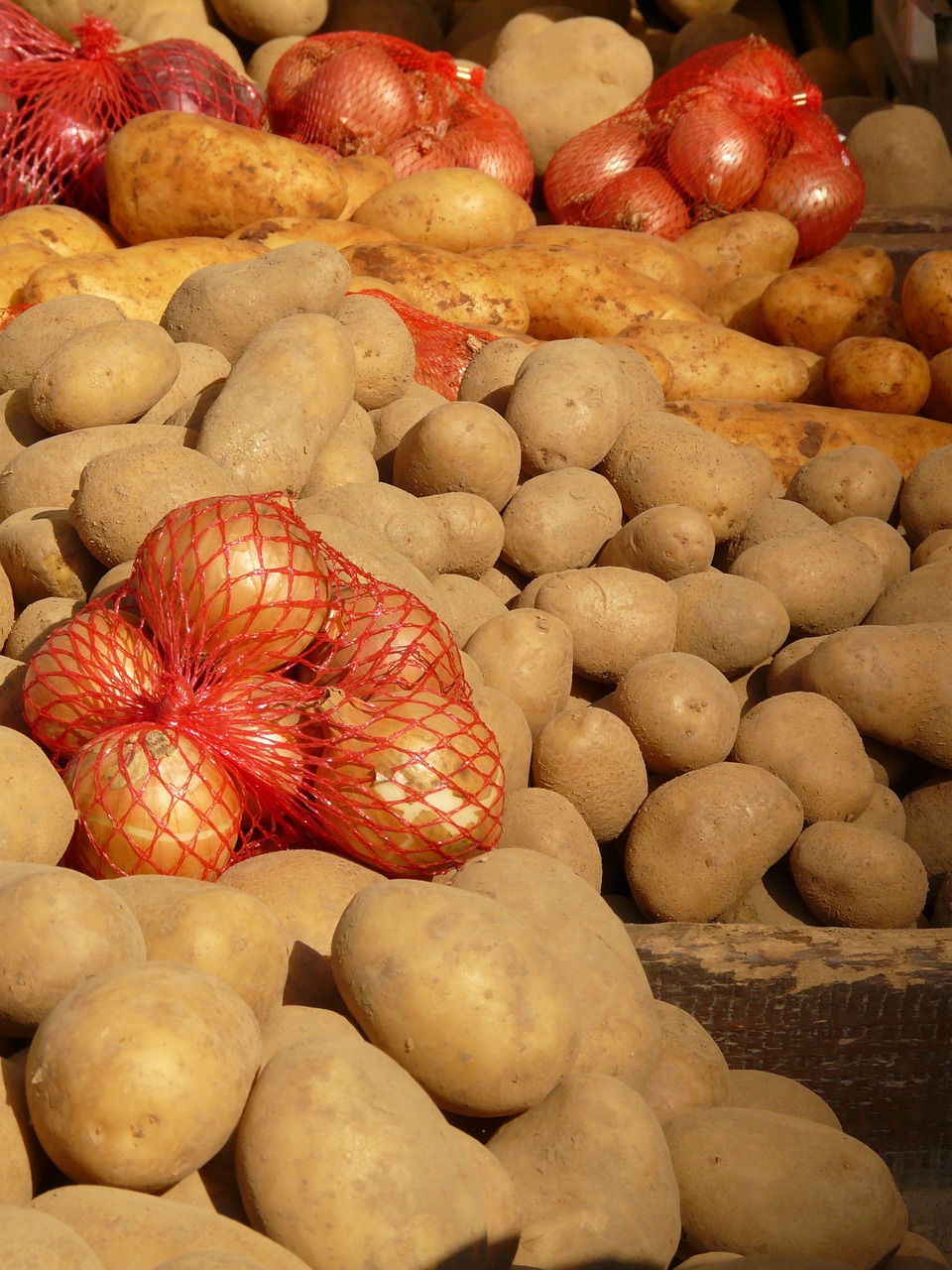 potatoes onion vegetables free photo