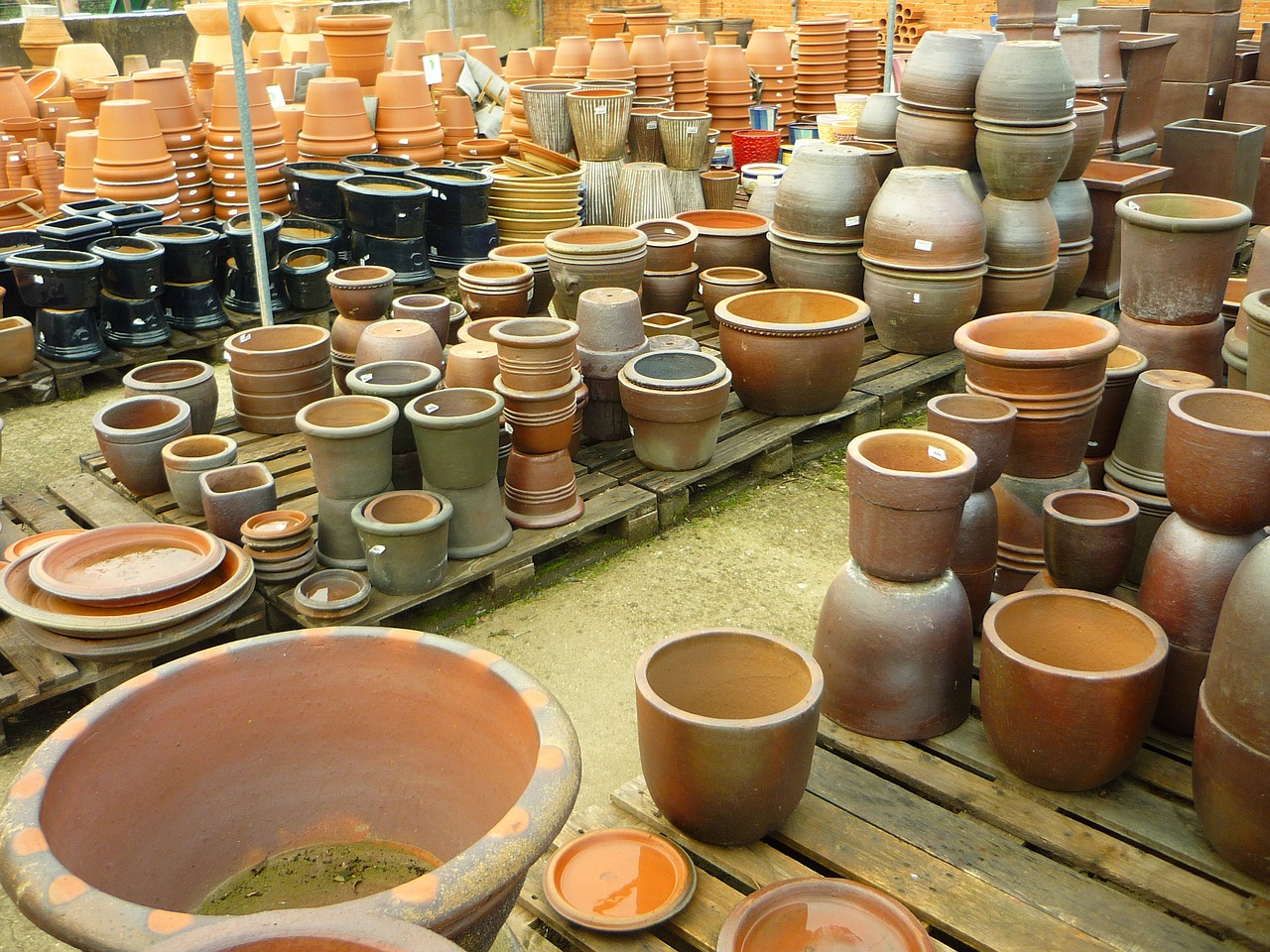 pots planters warehouse free photo