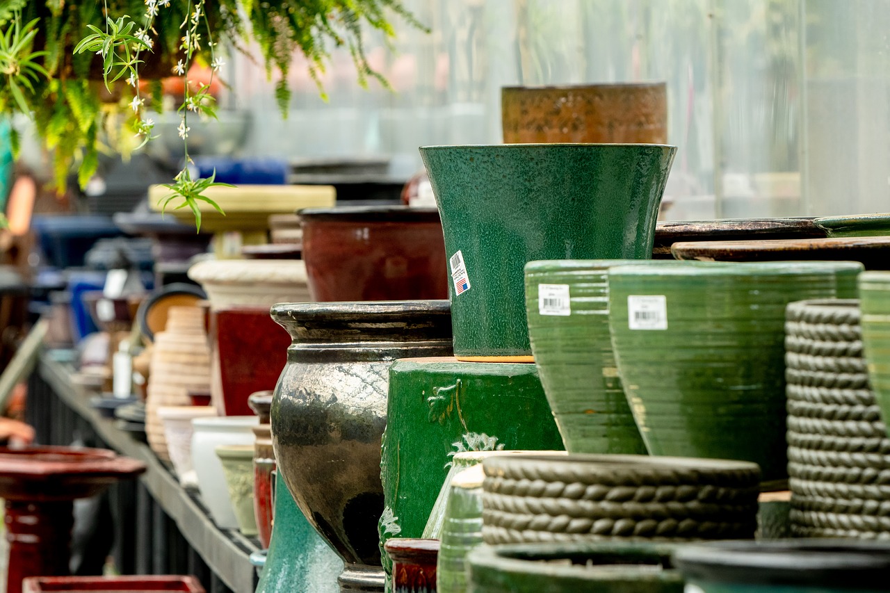 pots  greenhouse  garden free photo