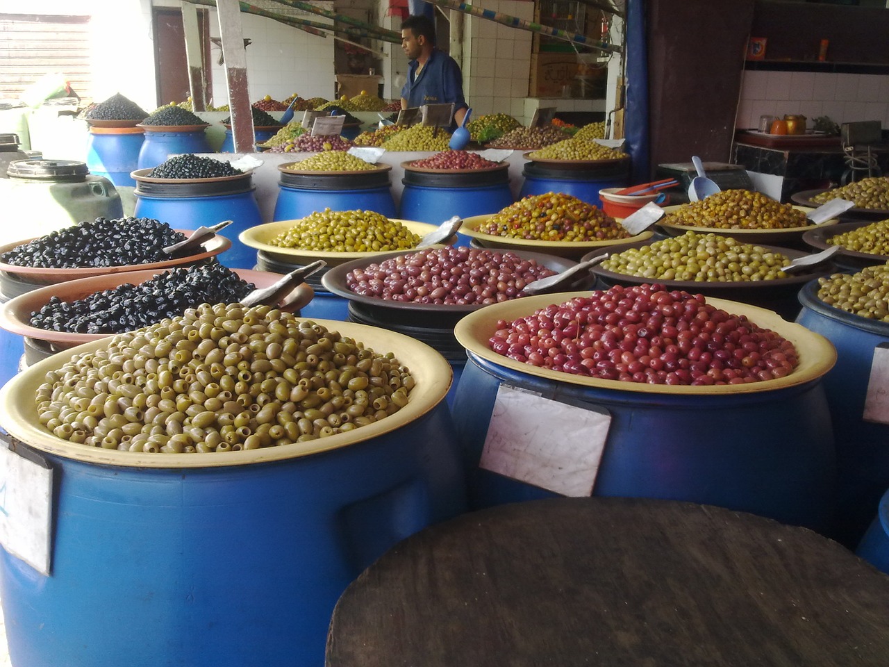 pots olives morocco free photo