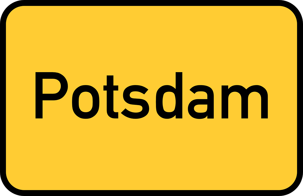 potsdam brandenburg town sign free photo