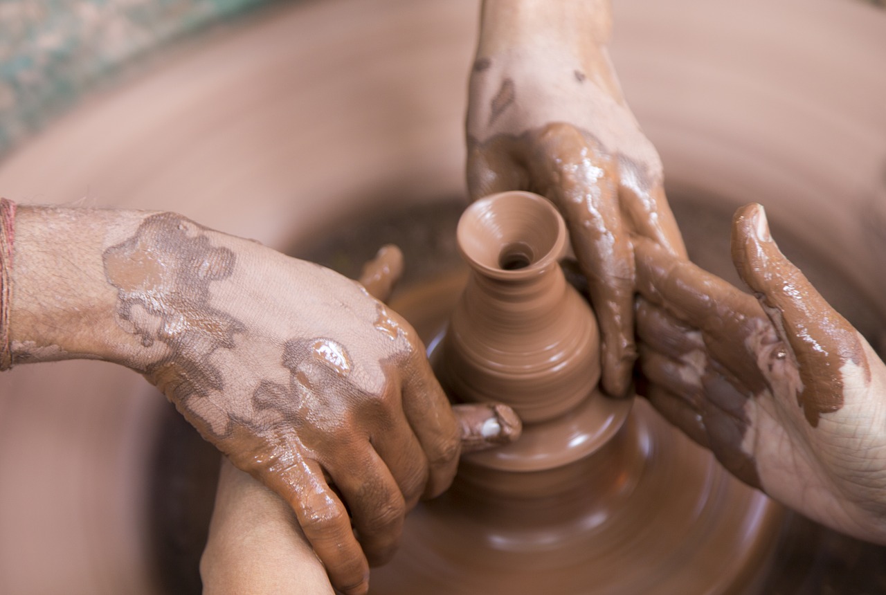 potter clay making free photo